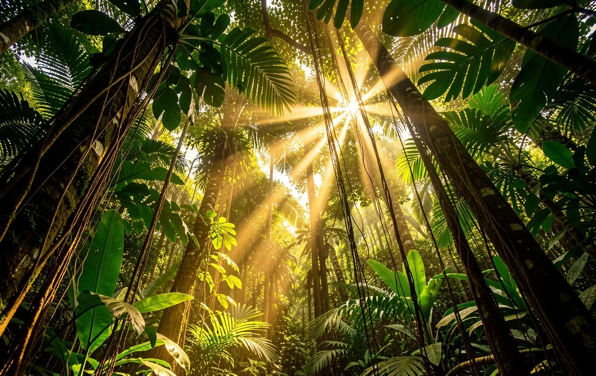 Natural canopy sunlight